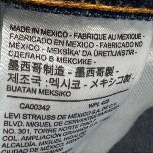 Levi’s 505 Jeans – Men’s 42x32 Blue Regular Fit Straight Leg Denim - Picture 5 of 9